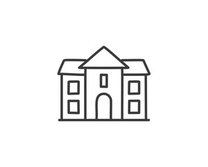 Home Icon in trendy flat style