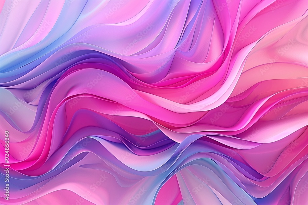 Wall mural swirly motion abstract elements with pink and periwinkle sheets. abstract colorful background