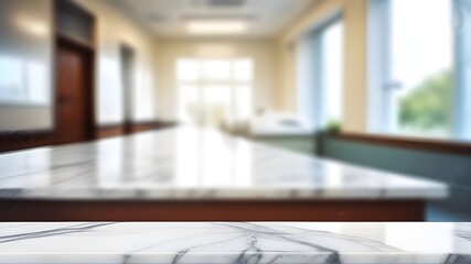 Marble table, hospital clinic medical