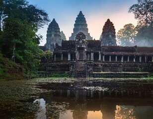 Naklejka premium Angkor Wat Sunrise