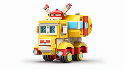 Fototapeta premium Ambulance robot toy 3d