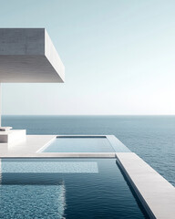 Obraz premium Spa in the Sea with Film Photography and Color Correction, generative ai