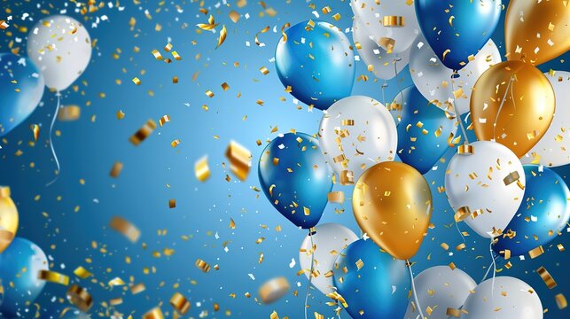 Wonderful illustration background for happy birth day theme pastel color palletes