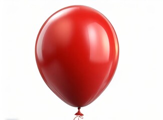 Red Balloon Isolated On White Background
