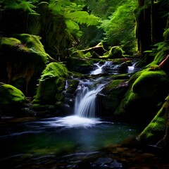Fototapeta premium waterfall in the forest