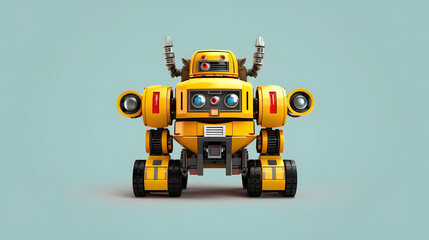 Fototapeta premium Microbus robot 3d