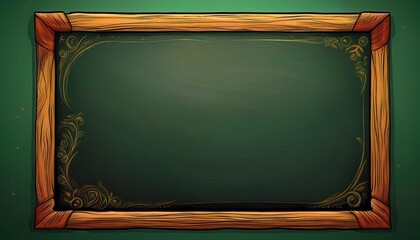 Illustration of a simple blackboard frame