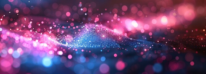 Fototapeta premium Abstract Lights with a Pink and Blue Bokeh
