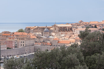 Fototapeta premium dubrovnik-croatia-old-harbor-landscape