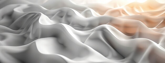 Obraz premium Abstract Fabric Texture with Soft Waves and Light