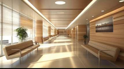 Stylish and Modern Hospital Waiting Area Architecture