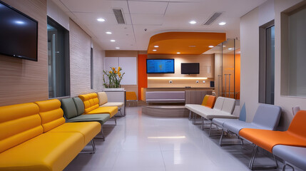 Stylish and Modern Hospital Waiting Area Architecture