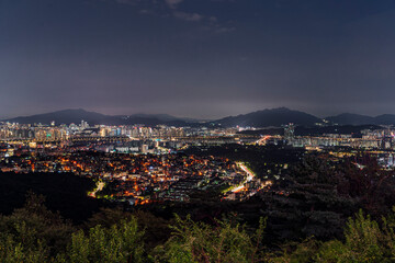 남산에서 바라 본 강남 야경, 서울, 대한민국