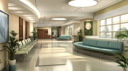 Stylish and Modern Hospital Waiting Area Architecture