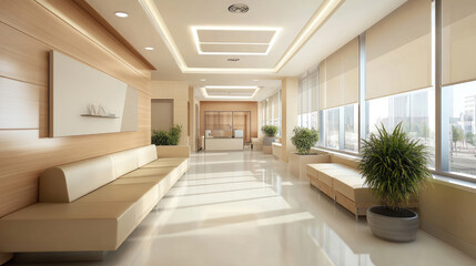 Stylish and Modern Hospital Waiting Area Architecture