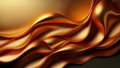 Obraz premium Orange and gold waves. Abstract background