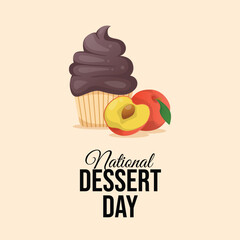 vector graphic of National Dessert Day ideal for National Dessert Day celebration.