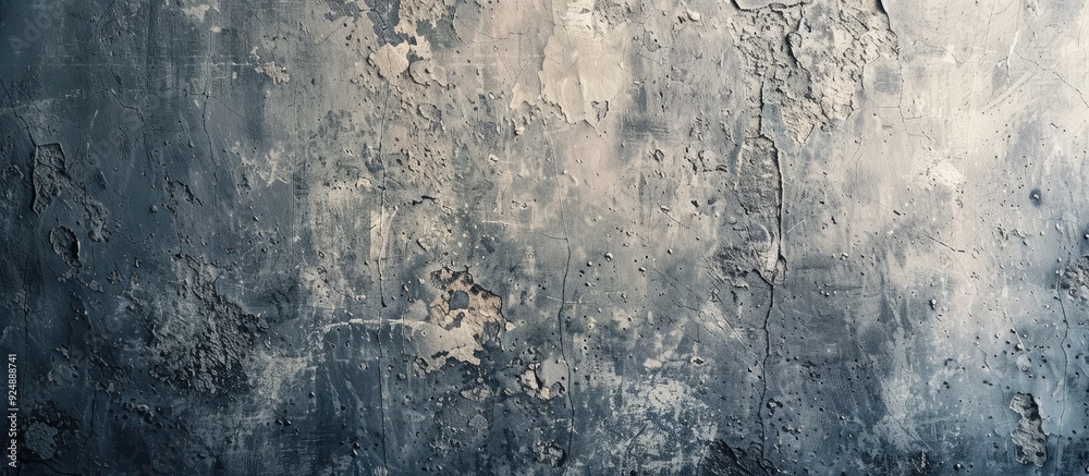 Aufkleber a textured gray concrete wall with stucco creates a backdrop for the copy space image
