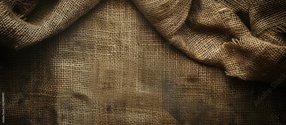 Leinwandbilder a vintage canvas material with the texture of an ancient brown sack cloth provides a retro ambiance 