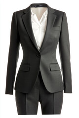Classic Dark Gray Womens Suit