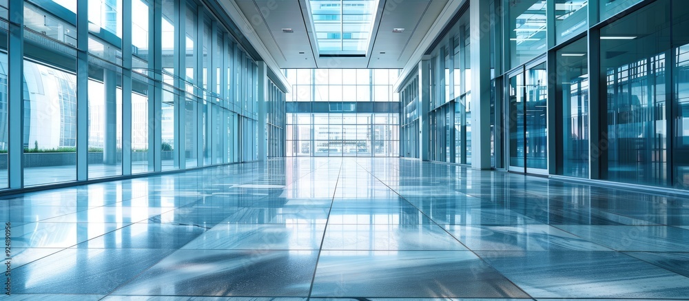 Aufkleber modern office building with an empty floor offers ample opportunity for a copy space image