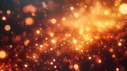 Fototapeta premium Light Amber Glow Bokeh blurry illumination bokeh background, 3d illustration background, Generative AI illustration
