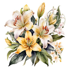 Watercolor Floral Flower Design, Watercolor Flower Arrangements Floral, Watercolor Flower Design, Flower Sublimation Floral Clipart, Clipart, Wedding Decoration