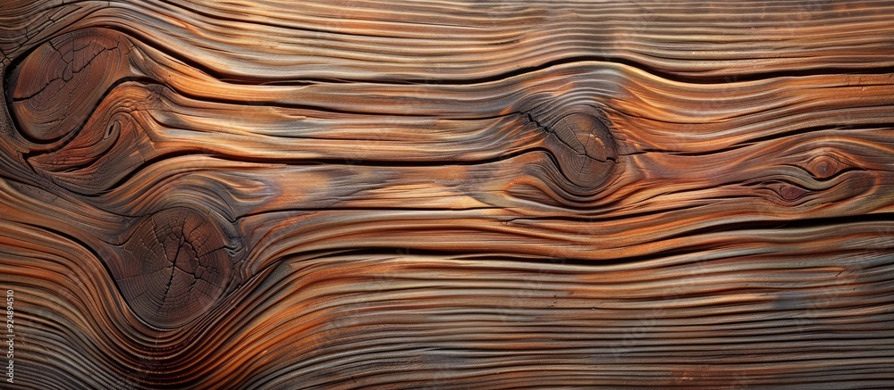 Aufkleber unique wood grains in brown wooden planks create an abstract background with captivating textures pe