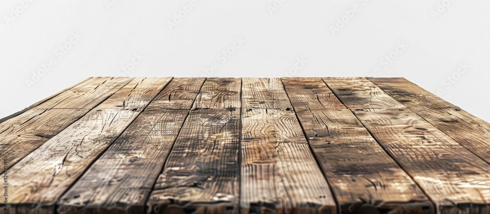 Aufkleber a wooden table on a white background with copy space image