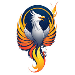 Obraz premium american eagle with flag