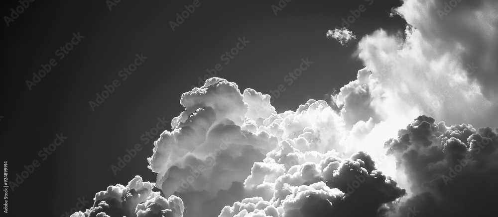 Poster Sky with clouds providing a textured copy space image