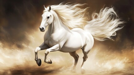 Pegasus. Ancient Greek flying horse.
