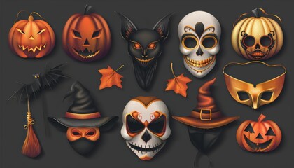 Halloween Masks and Props 