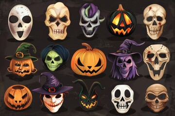 Halloween Masks and Props 
