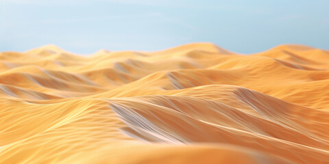 Sand Dunes Sea: Rolling Sands That Resemble Ocean Waves - Visualize a desert landscape where the sand dunes stretch as far as the eye can see