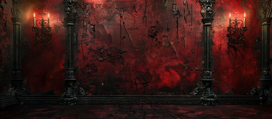 Gothic themed backdrop with copy space image