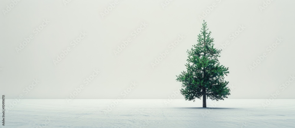Poster Pine tree in the background with ample copy space image