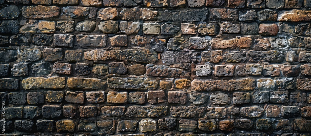 Aufkleber background texture of a stone brick wall with copy space image