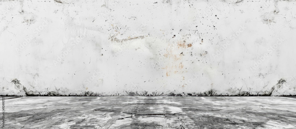 Leinwandbilder White cement or concrete wall providing a clean canvas for your design projects with empty copy space image for added customization