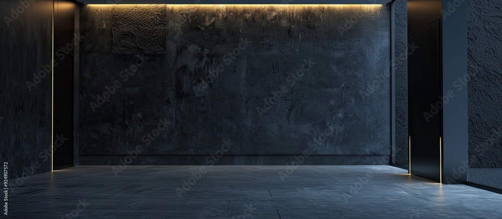 Leinwandbilder walls with a dark color scheme suitable for the copy space image
