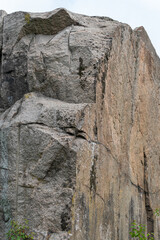Stone cliff, texture of the rock