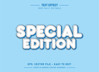 Special edition editable text effect