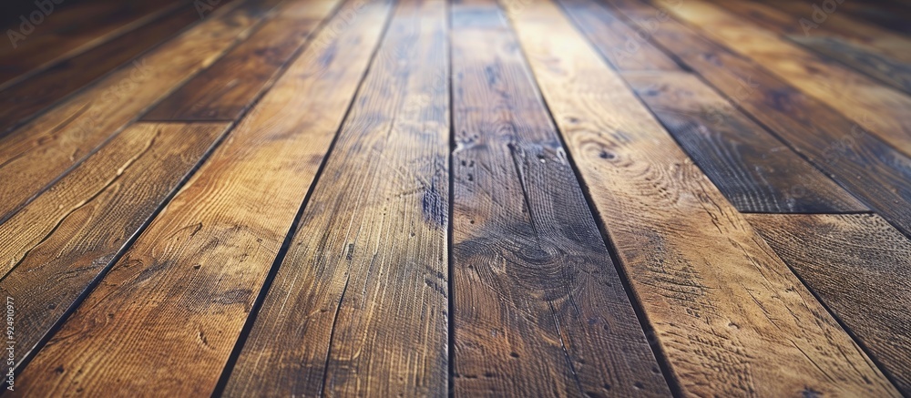 Aufkleber Design featuring textured wooden flooring for a copy space image