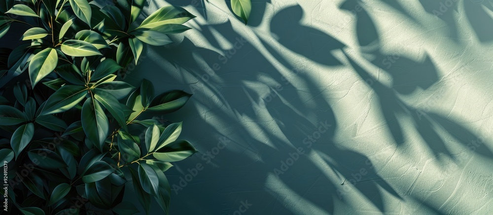 Poster Realistic overlay shadow creating an aesthetic background with copy space image
