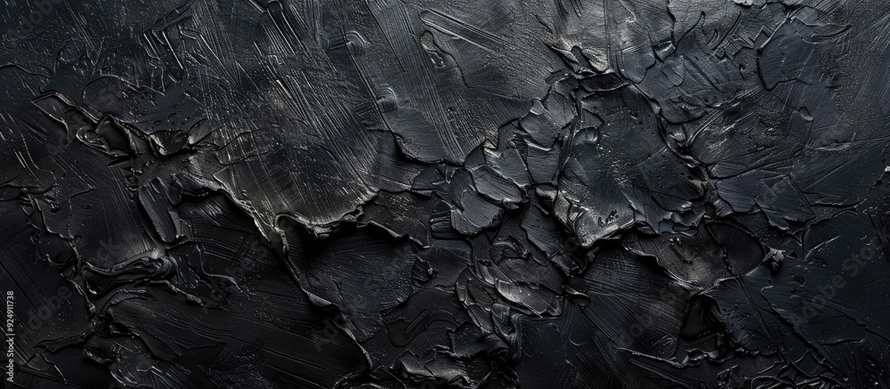 Aufkleber A wall displaying a black painted canvas with a textured surface ideal for a copy space image