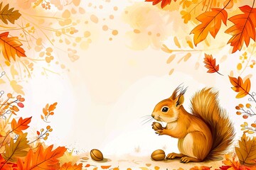 squirrel and acorn
