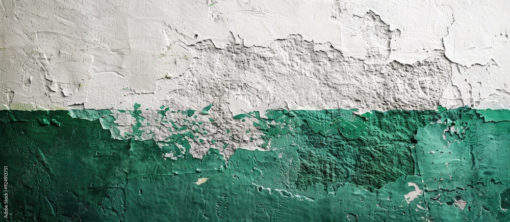 Aufkleber green and white stucco wall texture provides a decorative plaster effect on a wall background suitab