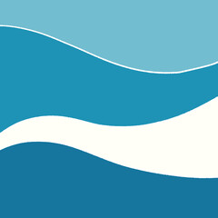 波のイメージのレトロな背景素材のイラスト18