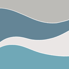 波のイメージのレトロな背景素材のイラスト16