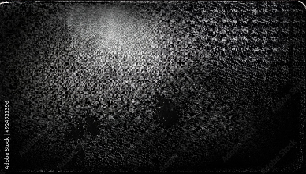 Aufkleber Grungy Black Texture with Subtle Scratches Light Gradient, Design Project Gritty Raw Visual Element. Banner Poster Background Wallpaper With Copy Space